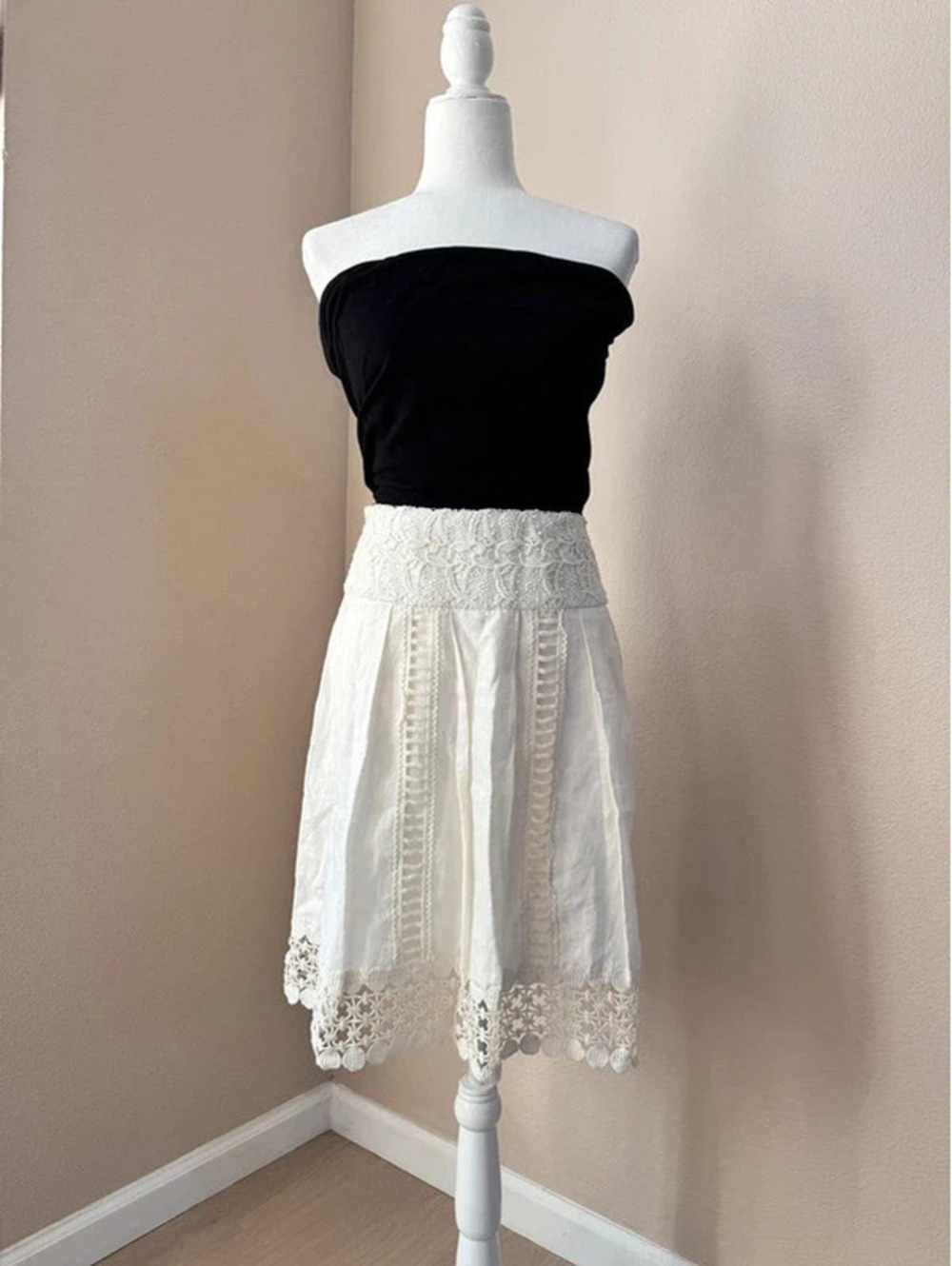 100% linen skirt